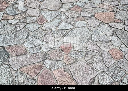 Pavimentazione di pietra Pattern Foto Stock
