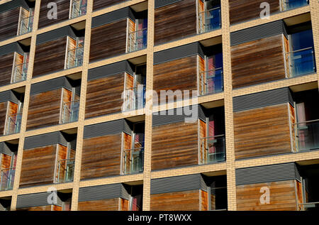 Moderno edificio di appartamenti, cambridge campus biomedico, Inghilterra Foto Stock