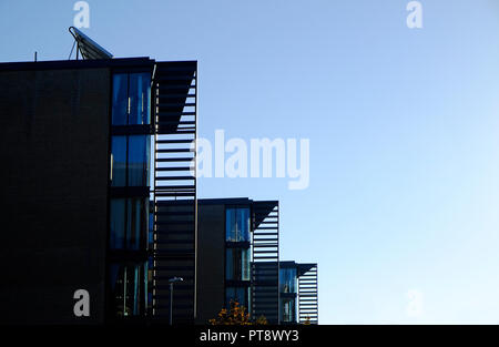 Moderno edificio di appartamenti, cambridge campus biomedico, Inghilterra Foto Stock