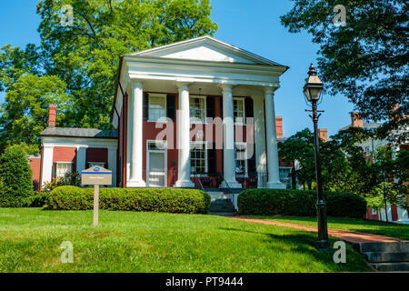 Valutazione alloggiamento, Morris House, Washington e Lee University, Lexington, Virginia Foto Stock