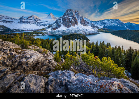 Il Monte Assiniboine Provincial Park è un parco provinciale in British Columbia, Canada, situato intorno al Monte Assiniboine. Il parco è stato istituito nel 1922. S Foto Stock