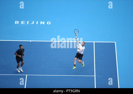 Beijin, Beijin, Cina. 8 Ott, 2018. Pechino, Cina-tennisti professionisti Lukasz Kubot e Marcelo Melo sconfitta Oliver Marach e Mate Pavic 2-0 al China Open 2018 a Pechino, Ottobre 7th, 2018. Credito: SIPA Asia/ZUMA filo/Alamy Live News Foto Stock