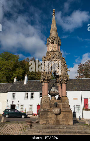 Atholl Memorial fontana, la croce, Dunkeld, Perthshire Scozia. Foto Stock