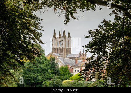 Cattedrale di Hereford, Hereford, Herefordshire Foto Stock