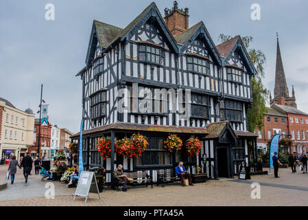 In bianco e nero e la Casa Museo, Hereford, Herefordshire Foto Stock