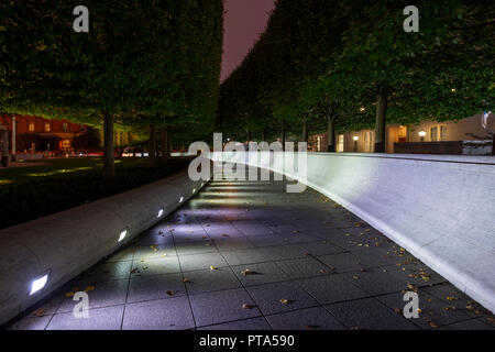 Stati Uniti d'America di Washington DC legge nazionale i funzionari di polizia Memorial Esterno notte sera Foto Stock