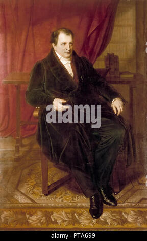 Ritratto di Johann Ludwig Tieck (1773-1853), 1835. Creatore: Vogel von Vogelstein, Carl Christian (1788-1868). Foto Stock