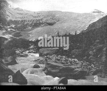 Grande Ghiacciaio, Selkirk Mountains, Canada, c1900. Creatore: sconosciuto. Foto Stock