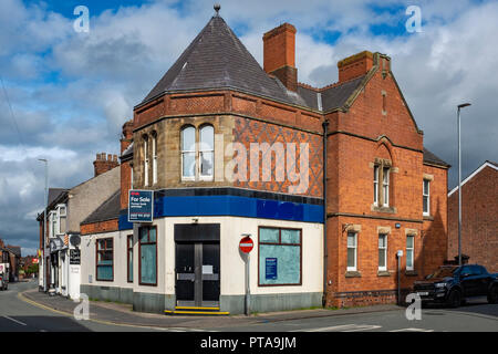 Ex Royal Bank of Scotland chiuso e in vendita Settembre 2018 in Sandbach CHESHIRE REGNO UNITO Foto Stock