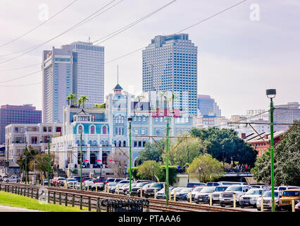 La Jackson Brewing Company edificio è raffigurato, nov. 15, 2015, New Orleans, in Louisiana. Jackson Brewing Company, noto anche come Jax birra e la Foto Stock