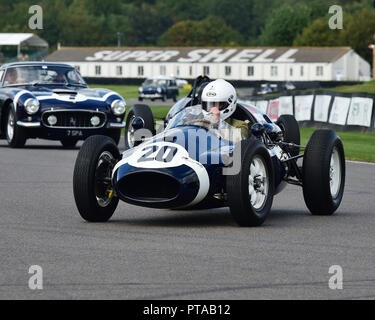 Cooper Climax, Rob Walker Parade, Goodwood 2018, settembre 2018, automobili, automobili, il circuito da corsa, Classic, concorrenza, Inghilterra, entertainme Foto Stock