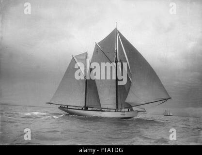 Il piede 118 racing yacht 'Cariad', 1912. Creatore: Kirk & Figli di Cowes. Foto Stock