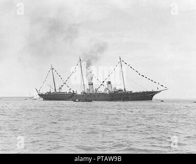 Imperiale Russa di Yacht 'Standart' a Cowes, 1909. Creatore: Kirk & Figli di Cowes. Foto Stock