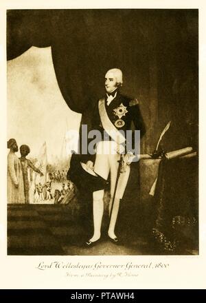 "Signore Wellesley come Governatore Generale, 1800', 1925. Creatore: sconosciuto. Foto Stock