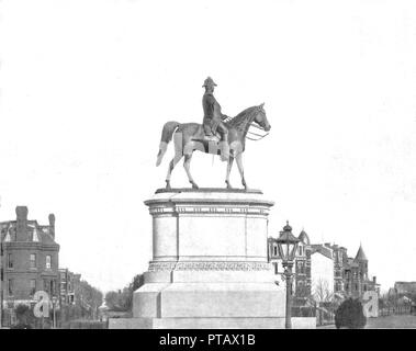 Winfield Scott statua, Washington DC, Stati Uniti d'America, c1900. Creatore: sconosciuto. Foto Stock