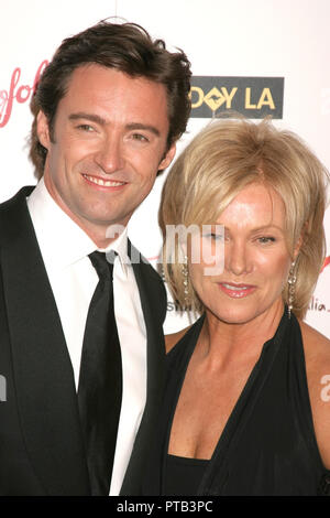 Hugh Jackman, Deborra-lee Furness 01/14/06 G'Day LA: Australia Week 2006 - Icona Penfolds Cena di Gala @ Hollywood Palladium, Hollywood foto di Fuminori Kaneko/HNW / PictureLux Riferimento File # 33680 282HNW Foto Stock