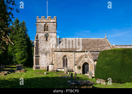 Chiesa di Sant'Andrea, Miserden, Gloucestershire Foto Stock