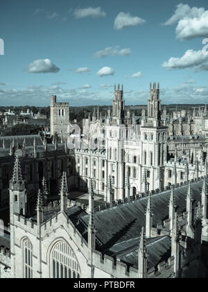 All Souls College, mondi più difficile esame di ammissione università di Oxford, Oxford, Oxfordshire, England, Regno Unito, GB. Foto Stock