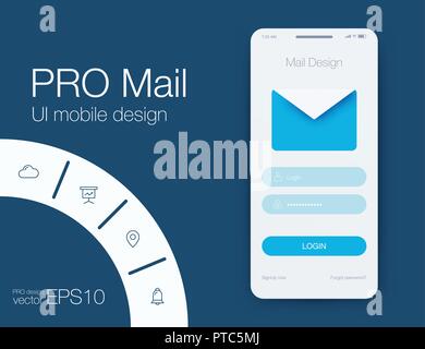 Illustrazione Vettoriale di schermi e web concept Illustrazione Vettoriale