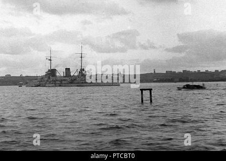 Kaiserliche Marine grosser Kreuzer SMS VON DER TANN - Marina militare tedesca Big/incrociatore pesante S.M.S. VON DER TANN Foto Stock