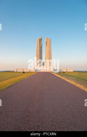 Il Monumento Commemorativo Canadese a Vimy Ridge, Francia Foto Stock