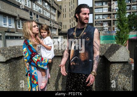 Pellicola originale titolo: campi di Londra. Titolo inglese: campi di Londra. Anno: 2018. Direttore: MATHEW CULLEN. Stelle: Jim Sturgess; CARA DELEVINGNE. Credito: MUSE PRODUCTIONS / Album Foto Stock