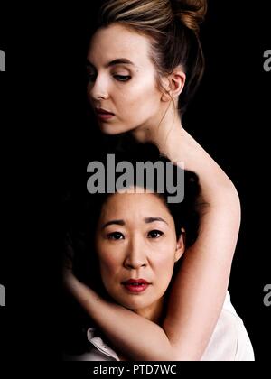 Pellicola originale titolo: uccidere Eva. Titolo inglese: uccidere Eva. Anno: 2018. Direttore: PHOEBE WALLER-ponte. Stelle: SANDRA OH; JODIE COMER. Credito: SID FILM DOLCE / Album Foto Stock