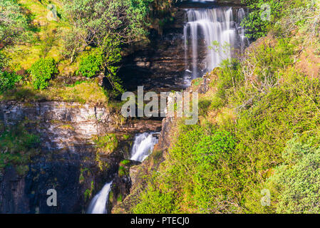 Vista della cascata di lealt gorge Foto Stock