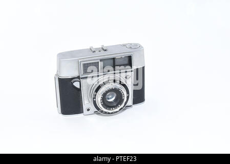 AGFA Optima 1 fotocamera a pellicola. 35mm Fotocamera completamente funzionale, l'Agfa Optima 1 è un 35mm di pellicola automatico, Mirino fotocamera realizzata da Agfa in Germania da th Foto Stock
