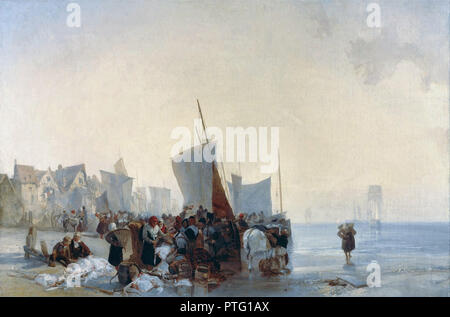 Bonington Richard Parkes - Fishmarket Foto Stock