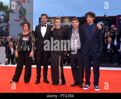 Settantacinquesimo Venice International Film Festival - "Una storia senza nome' - Premiere con: Noemie Lvovsky, Laurent Lafitte, Celine Sallette, Pierre Schoeller, Louis Garrel dove: Venezia, Italia Quando: 07 set 2018 Credit: IPA/WENN.com * * disponibile solo per la pubblicazione in UK, USA, Germania, Austria, Svizzera** Foto Stock