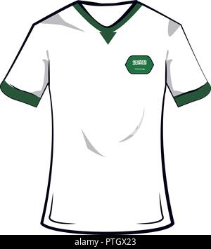 Arabia Saudita soccer tshirt Illustrazione Vettoriale