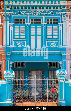 Terrazza Peranakan House, Singapore Foto Stock