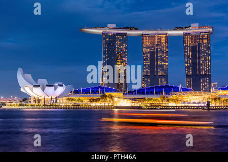 Il Marina Bay Sands, Singapore Foto Stock