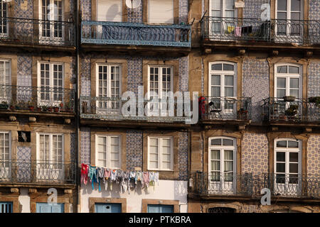 Porto vecchio case tipiche - quartiere Miragaia Foto Stock