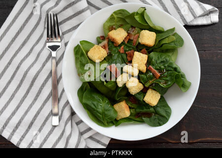 Insalata di spinaci Foto Stock