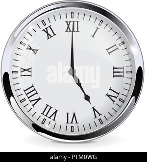 Orologio con numeri romani Illustrazione Vettoriale