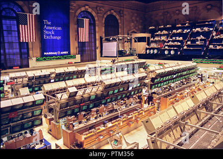 Borsa americana AMEX a Lower Manhattan New York. Terza borsa in ordine di grandezza per volume di negoziazione negli Stati Uniti Foto stock Alamy