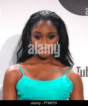 Los Angeles, Ca, Stati Uniti d'America. 09oct, 2018. Normani pone in sala stampa durante il 2018 American Music Awards al Teatro Microsoft il 9 ottobre 2018 a Los Angeles, California. ( Credito: spazio di immagine/Media Punch)/Alamy Live News Foto Stock