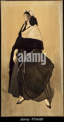 Mme Ida Rubinstein. Artista: Léon Bakst (Russo, Grodno 1866-1924 Paris). Dimensioni: 50 1/2 x 27 1/4 in. (128.3 x 69,2 cm). Data: 1917. Museo: Metropolitan Museum of Art di New York, Stati Uniti d'America. Foto Stock