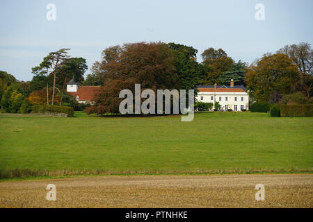 Dummer House e Chiesa Foto Stock