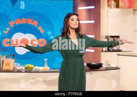 Elisa Isoardi, Ministro Matteo Salvini, socio di condurre il programma TV "La Prova del Cuoco'. Roma. L'Italia. 17/09/2018 Foto Remo Casilli/Sintes Foto Stock