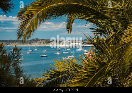 Bay Area e Cunningham pier a Geelong, Victoria, Australia Foto Stock