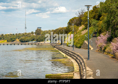 Geelong, Victoria, Australia - Lato mare a piedi Foto Stock