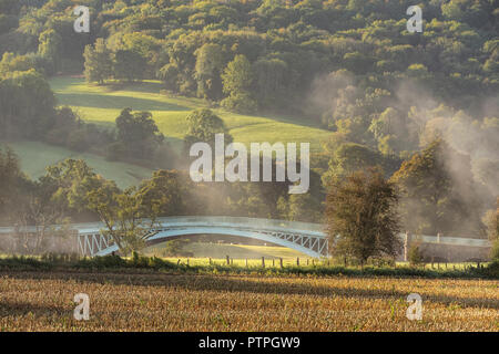 Ponte Bigsweir nella bassa valle del Wye. Foto Stock