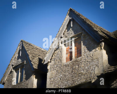 Finestra superiore murate per evitare un ormai storica finestra imposta nel Regno Unito Foto Stock