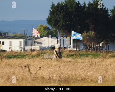 Sheerness, Kent, Regno Unito. Undicesimo oct, 2018. Regno Unito Meteo: una mattina di sole in Sheerness, Kent. Credito: James Bell/Alamy Live News Foto Stock