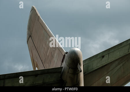 Vecchio bombardiere Canberra al Willowbank Foto Stock