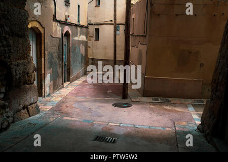 Tarragona, Spagna, una piccola cittadina sul mare con una forte e ricca storia romanica Foto Stock