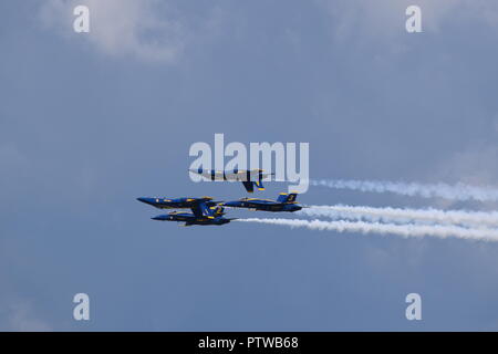 Blue Angels pratica visualizzare Pensacola, FL Foto Stock